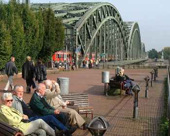 Vor der Hohenzollernbr&uuml;cke